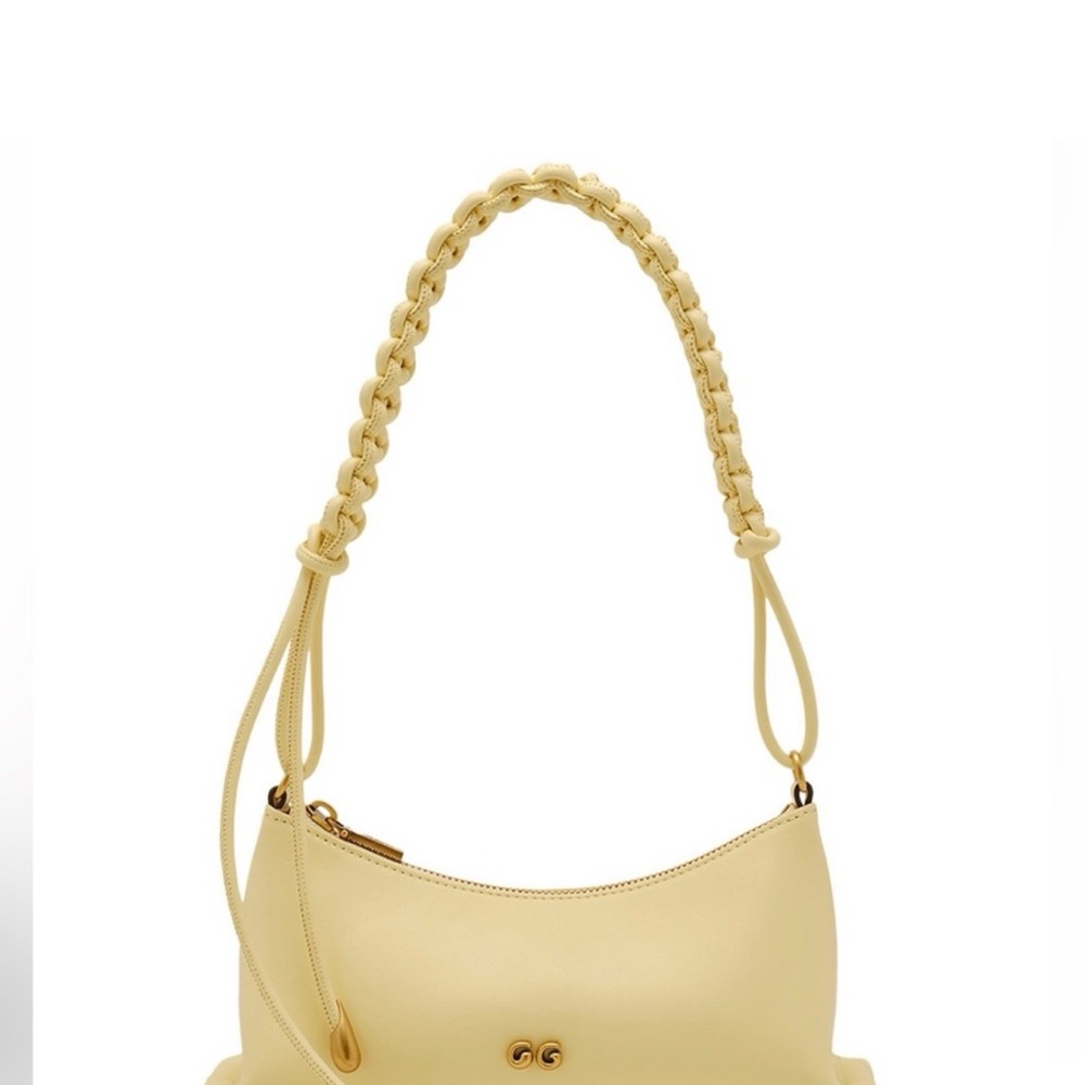 NEW Cult Gaia Leather Shoulder bag Buttercream RETAILS $498